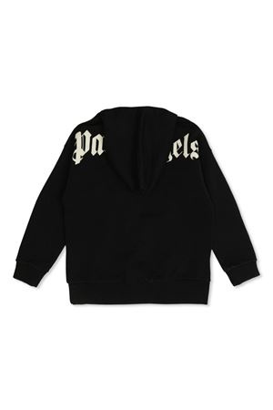 black cotton hoodie PALM ANGELS KIDS | PBBB011C99FLE0021003